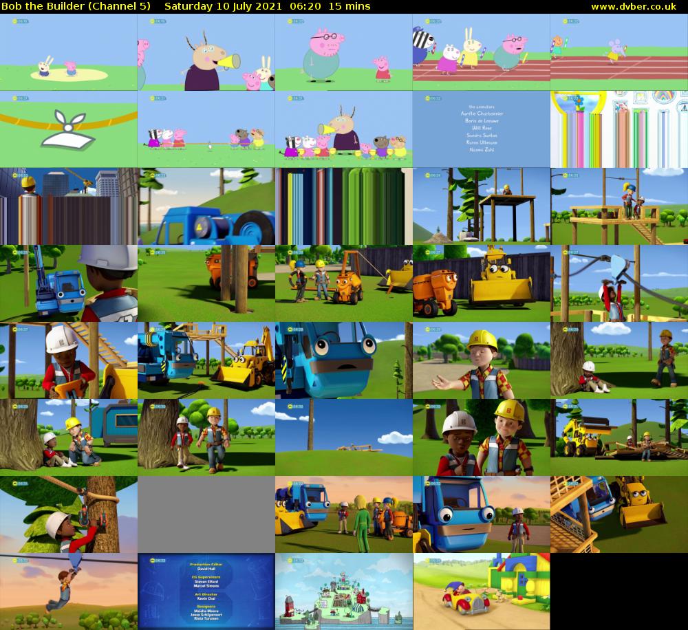 Bob the Builder (Channel 5) Saturday 10 July 2021 06:20 - 06:35