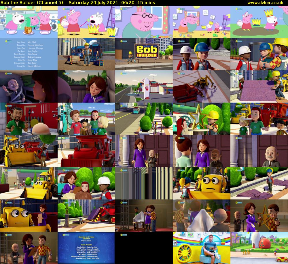 Bob the Builder (Channel 5) Saturday 24 July 2021 06:20 - 06:35