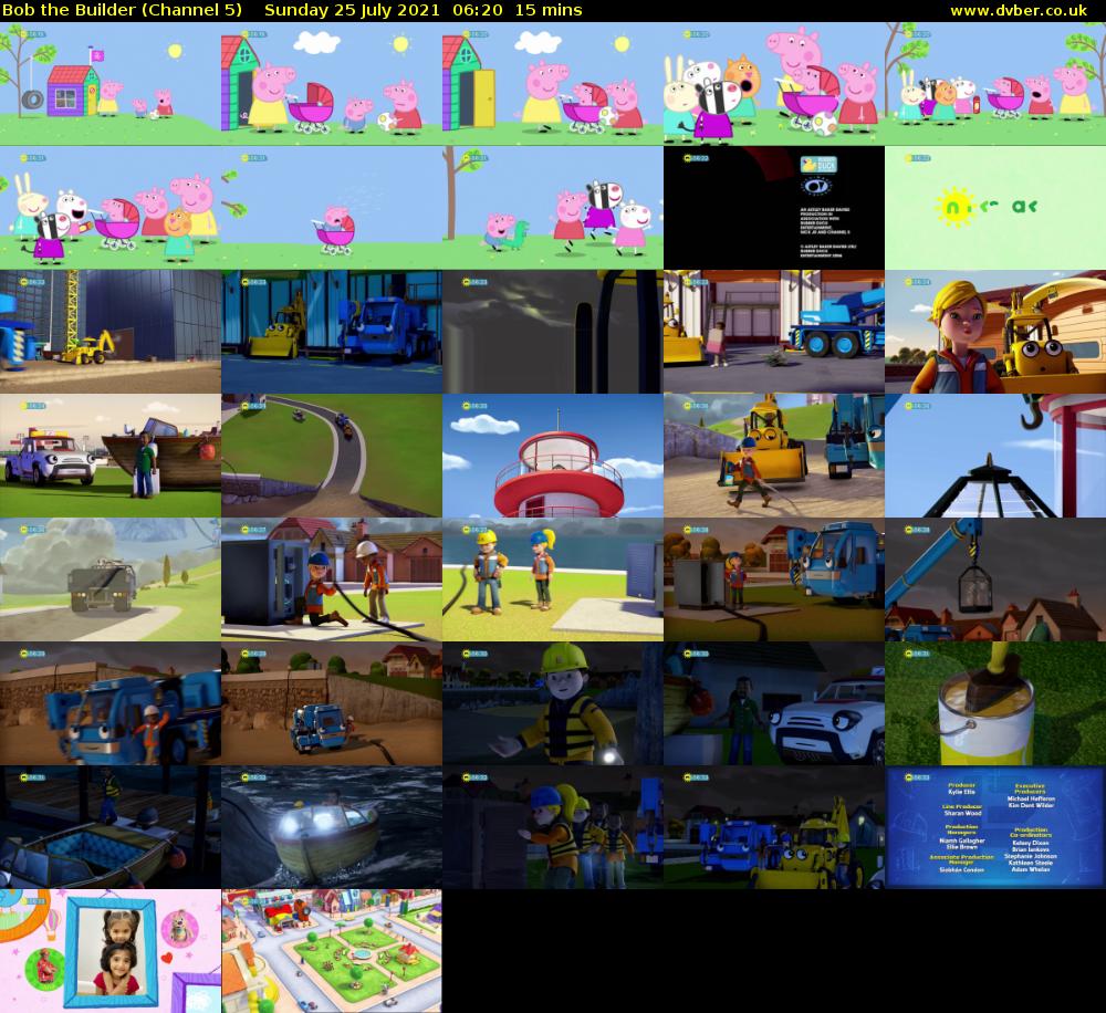 Bob the Builder (Channel 5) Sunday 25 July 2021 06:20 - 06:35