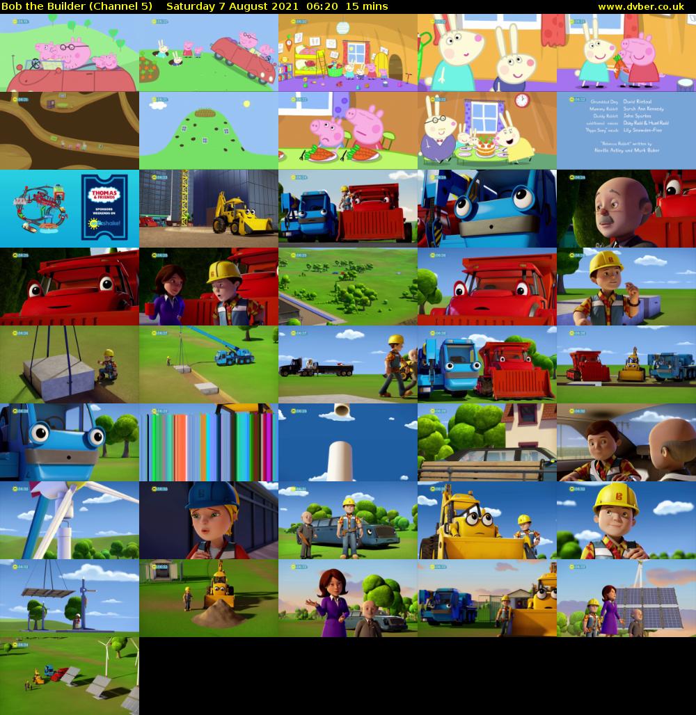 Bob the Builder (Channel 5) Saturday 7 August 2021 06:20 - 06:35