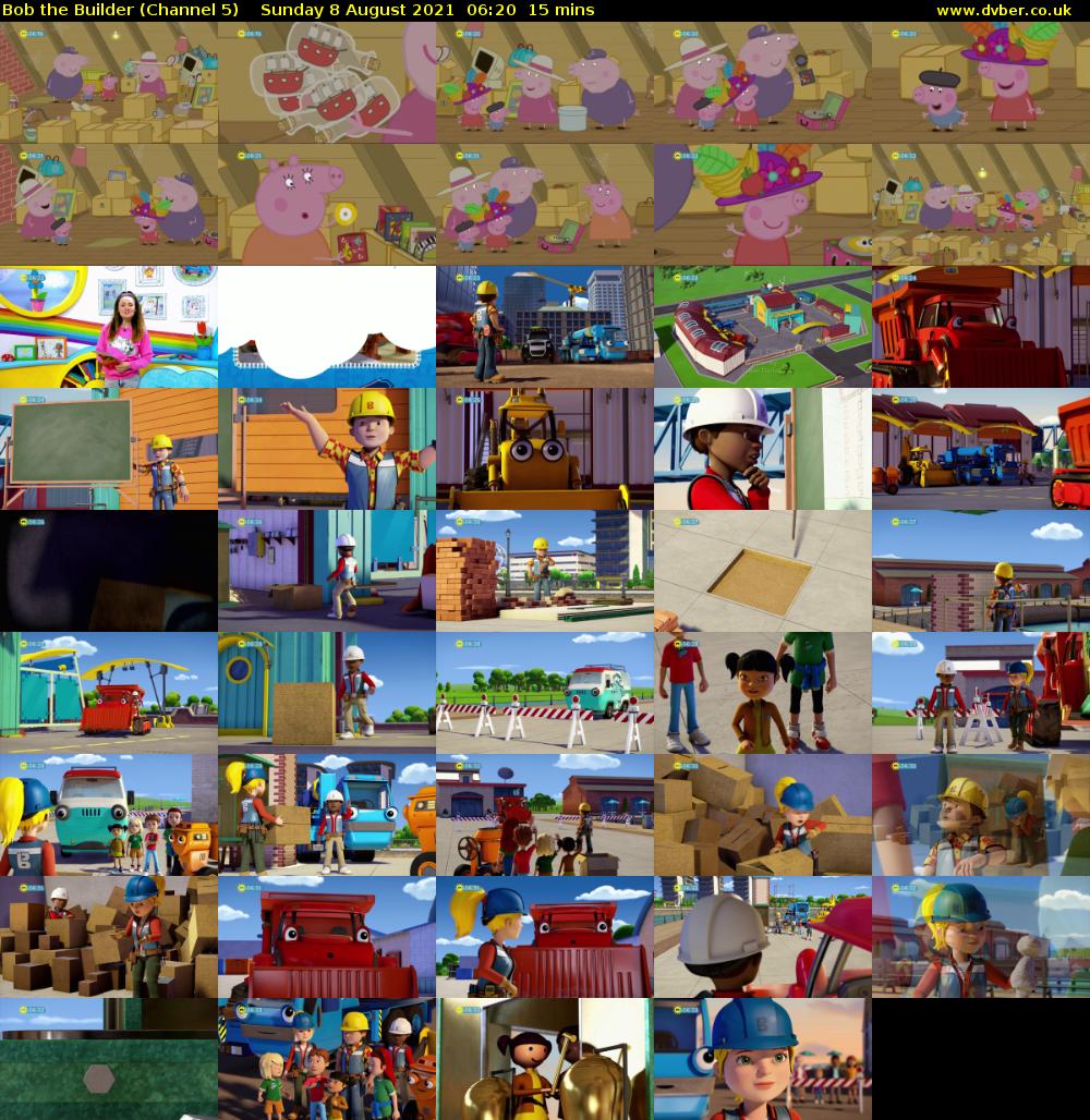 Bob the Builder (Channel 5) Sunday 8 August 2021 06:20 - 06:35
