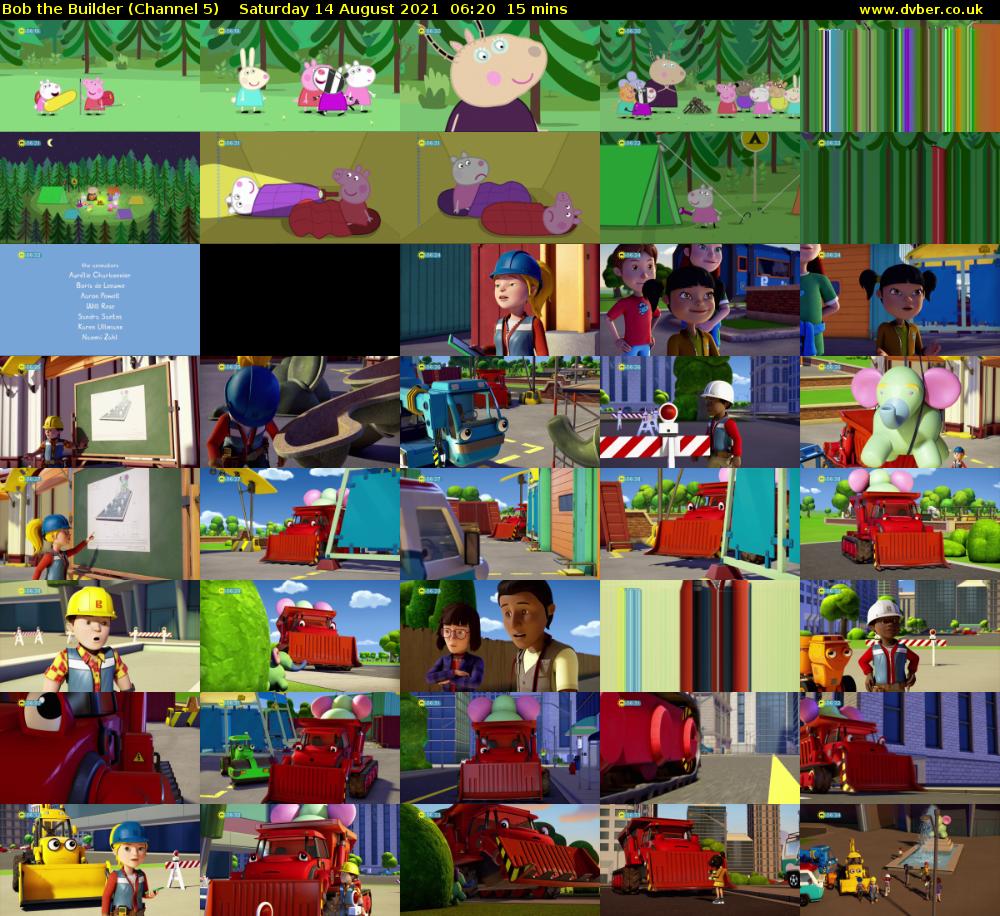 Bob the Builder (Channel 5) Saturday 14 August 2021 06:20 - 06:35