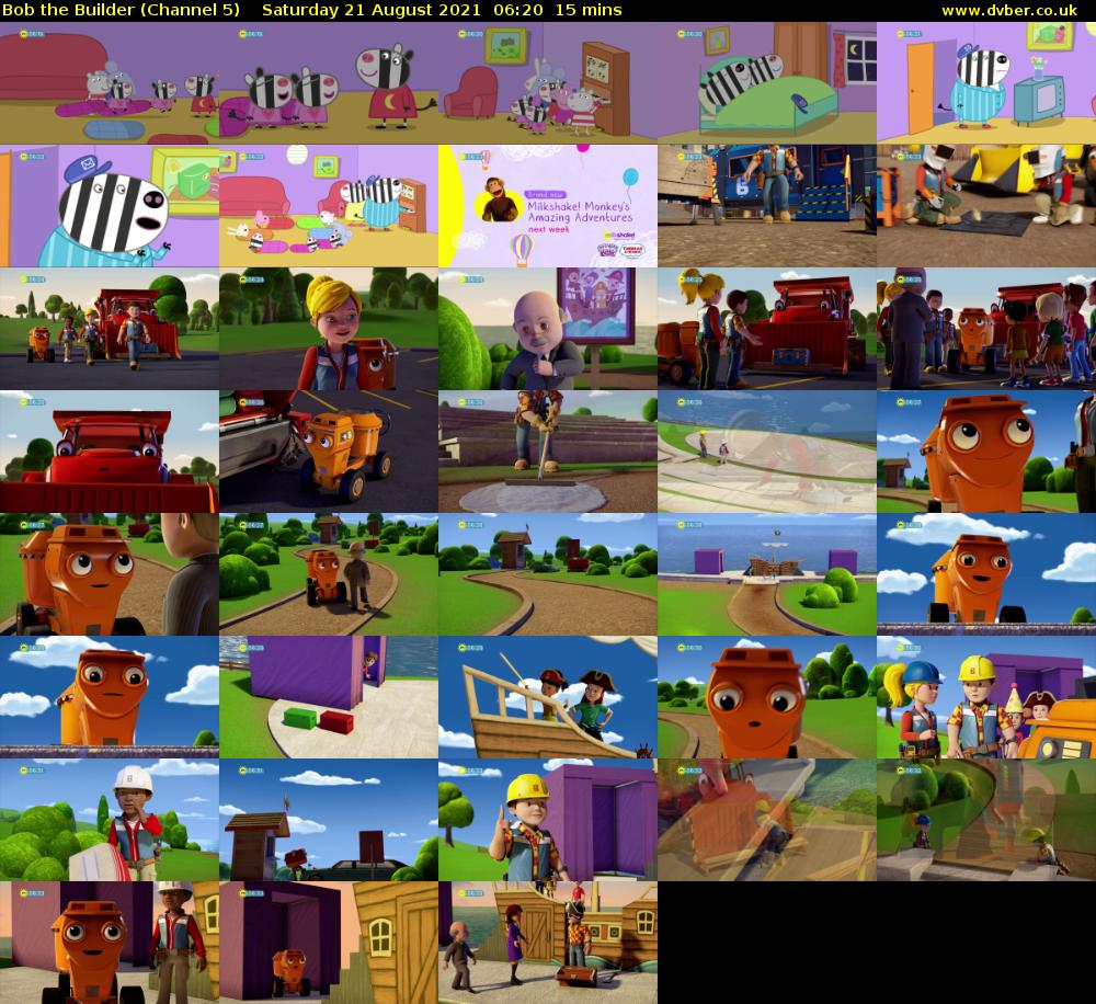 Bob the Builder (Channel 5) Saturday 21 August 2021 06:20 - 06:35