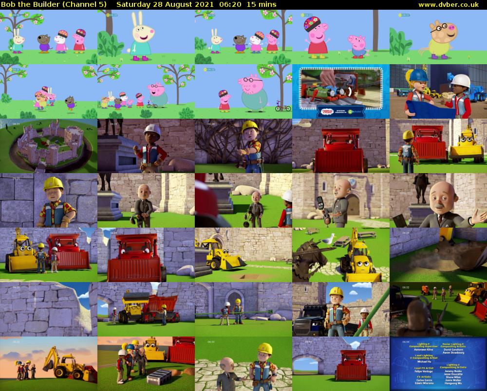 Bob the Builder (Channel 5) Saturday 28 August 2021 06:20 - 06:35