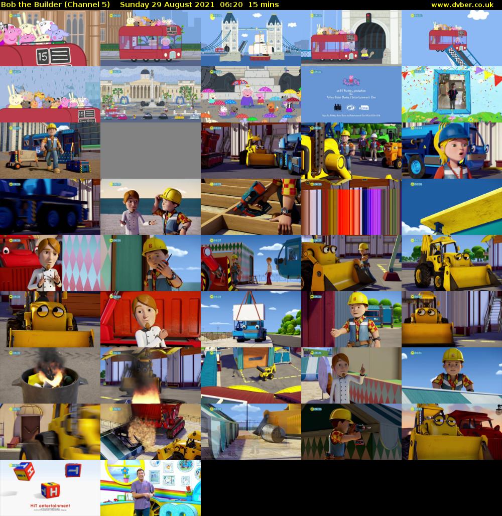 Bob the Builder (Channel 5) Sunday 29 August 2021 06:20 - 06:35
