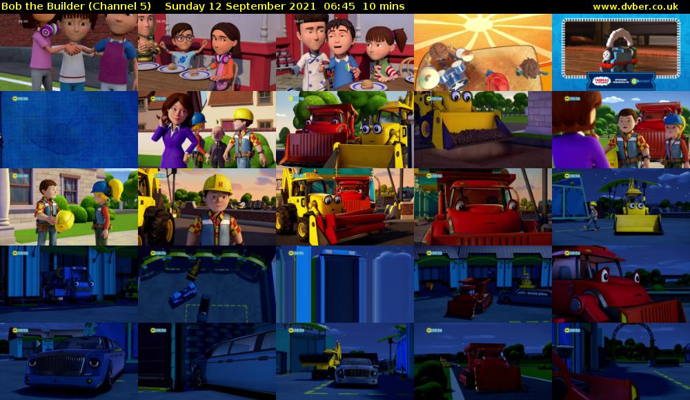 Bob the Builder (Channel 5) Sunday 12 September 2021 06:45 - 06:55