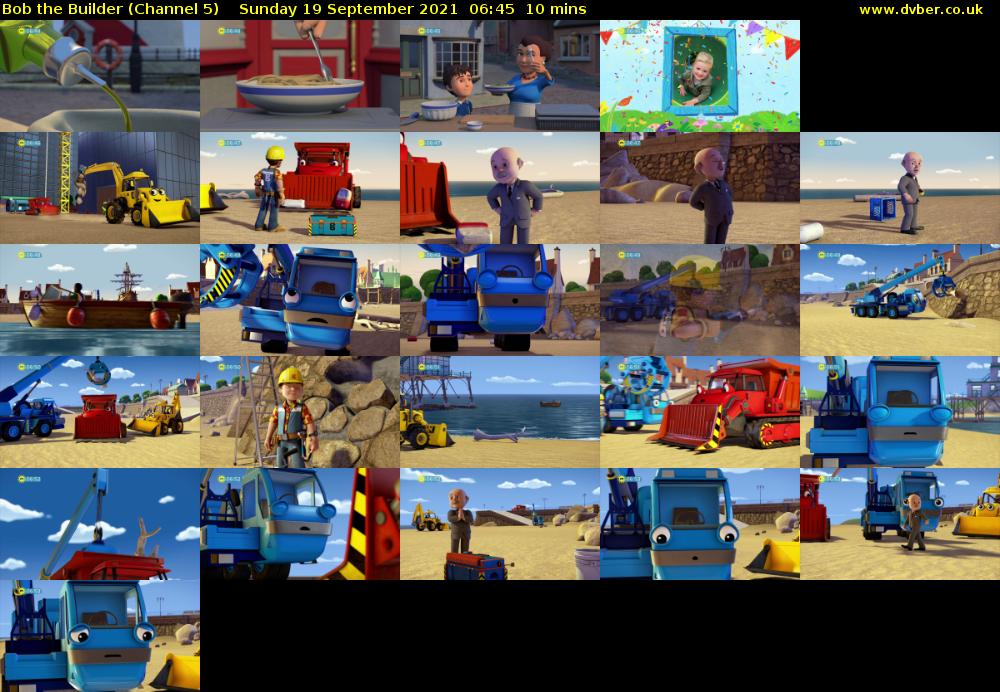 Bob the Builder (Channel 5) Sunday 19 September 2021 06:45 - 06:55