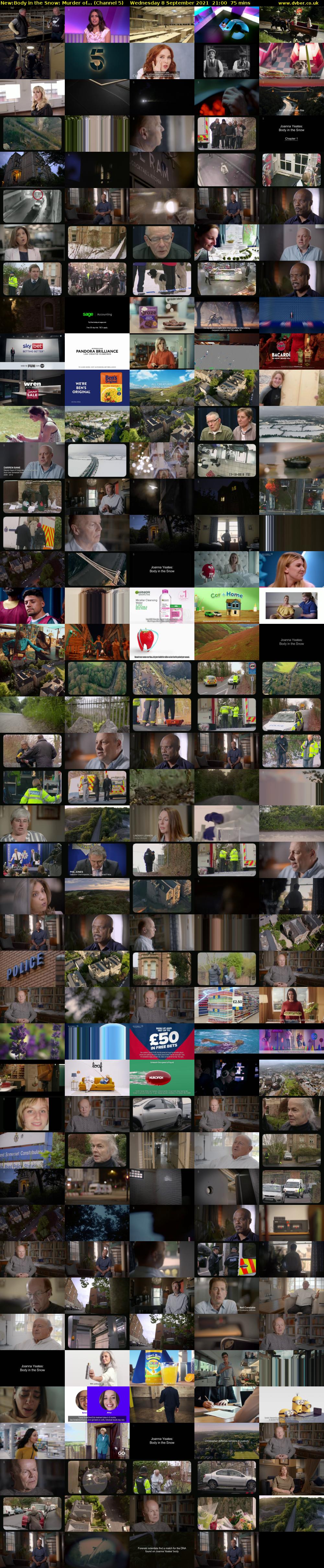 Body in the Snow: Murder of... (Channel 5) Wednesday 8 September 2021 21:00 - 22:15