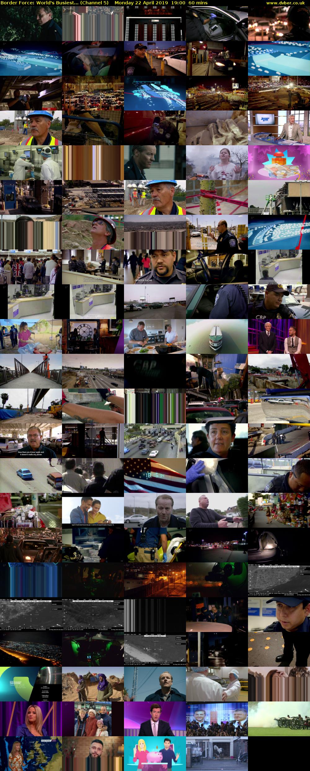 Border Force: World's Busiest... (Channel 5) Monday 22 April 2019 19:00 - 20:00