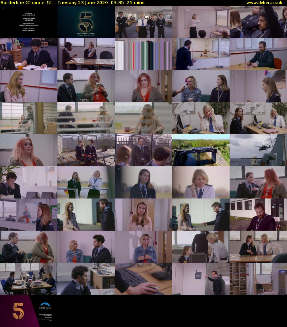 Borderline (Channel 5) Tuesday 23 June 2020 03:35 - 04:00