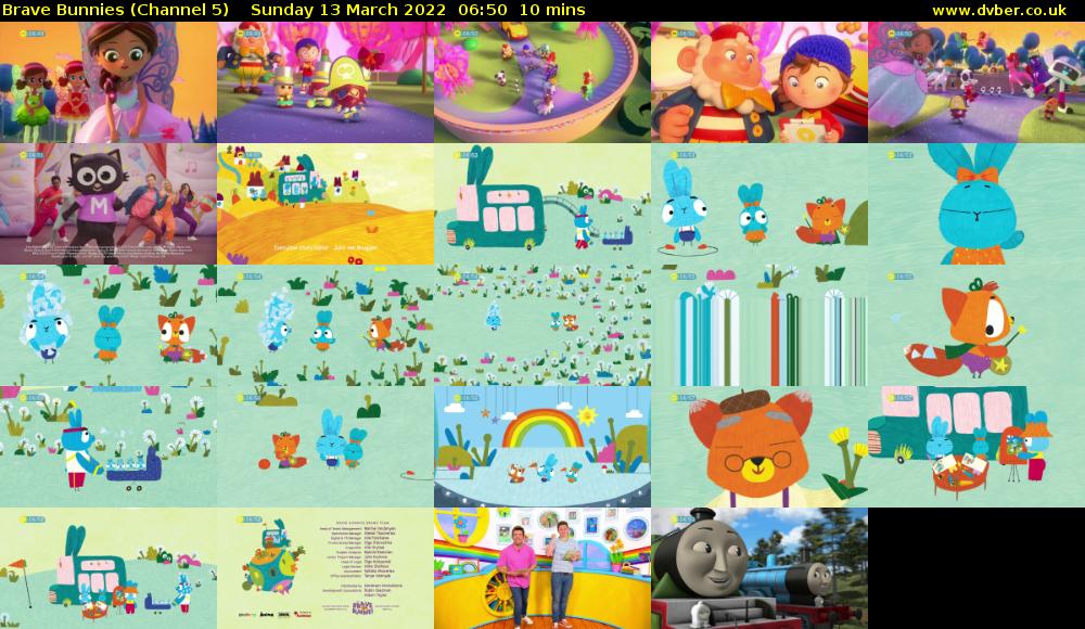 Brave Bunnies (Channel 5) Sunday 13 March 2022 06:50 - 07:00