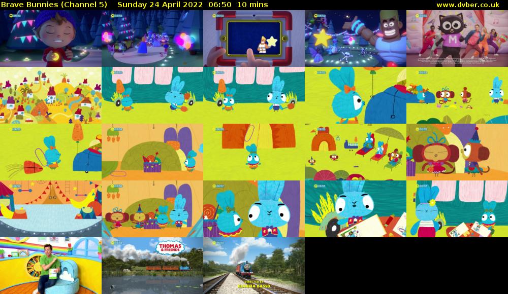 Brave Bunnies (Channel 5) Sunday 24 April 2022 06:50 - 07:00