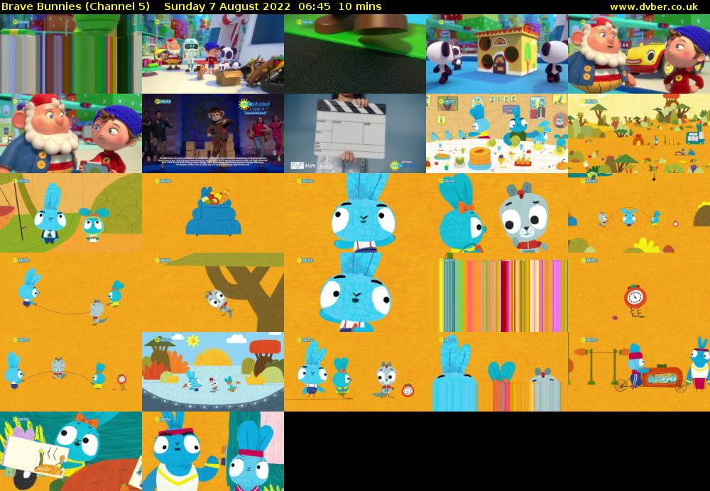 Brave Bunnies (Channel 5) Sunday 7 August 2022 06:45 - 06:55