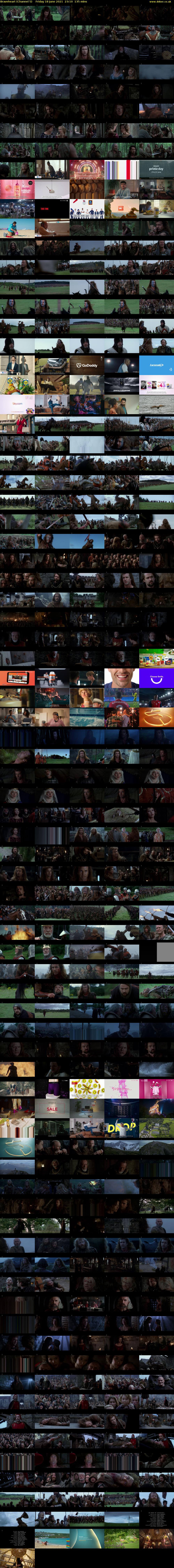 Braveheart (Channel 5) Friday 18 June 2021 23:10 - 01:25