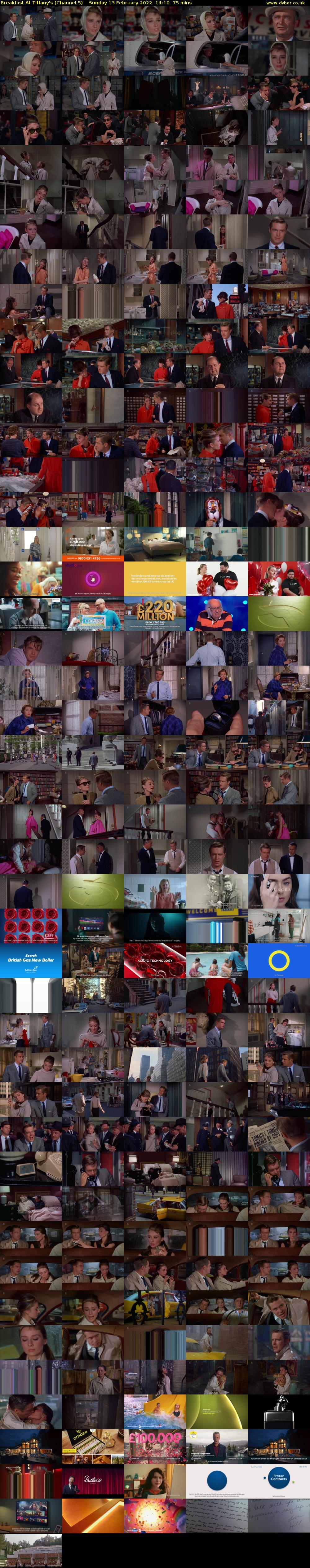 Breakfast At Tiffany's (Channel 5) Sunday 13 February 2022 14:10 - 15:25