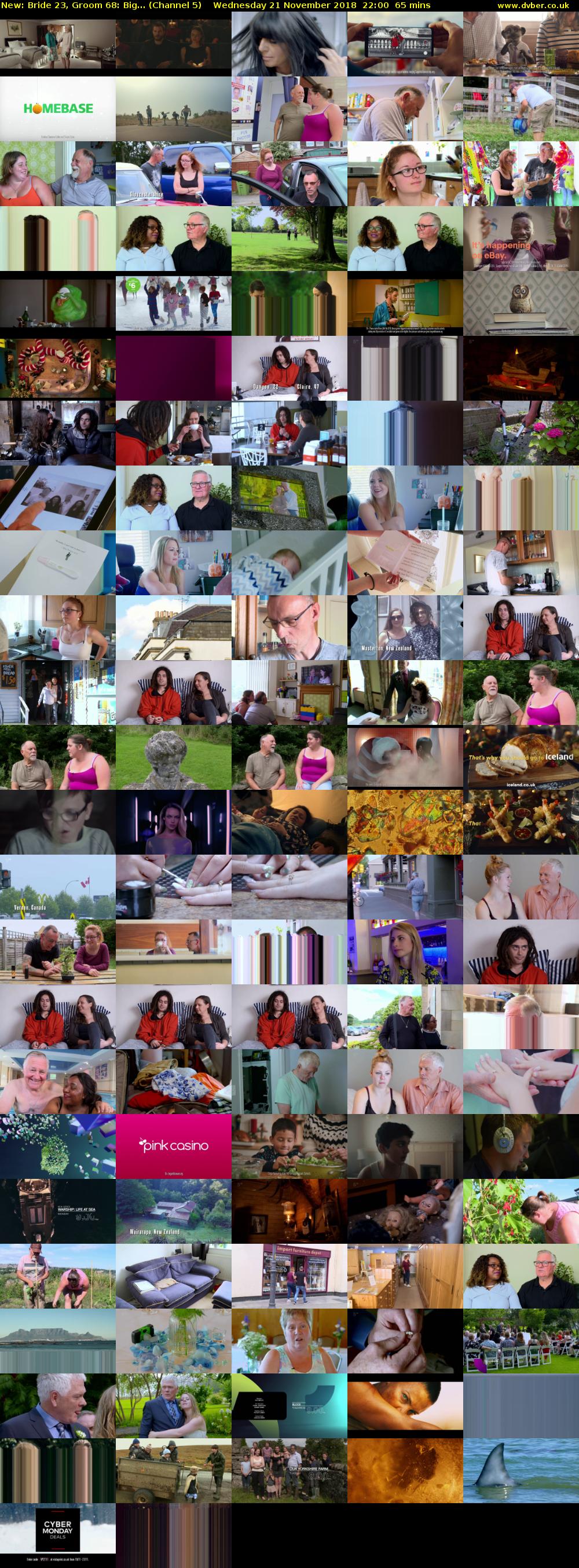Bride 23, Groom 68: Big... (Channel 5) Wednesday 21 November 2018 22:00 - 23:05