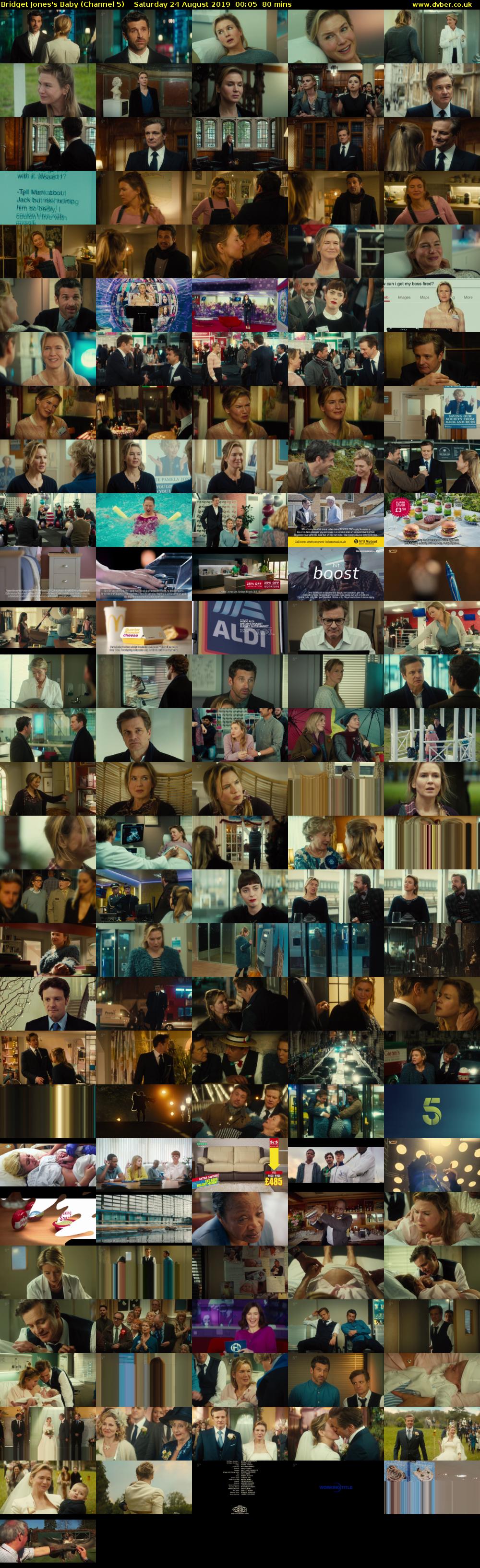 Bridget Jones's Baby (Channel 5) Saturday 24 August 2019 00:05 - 01:25