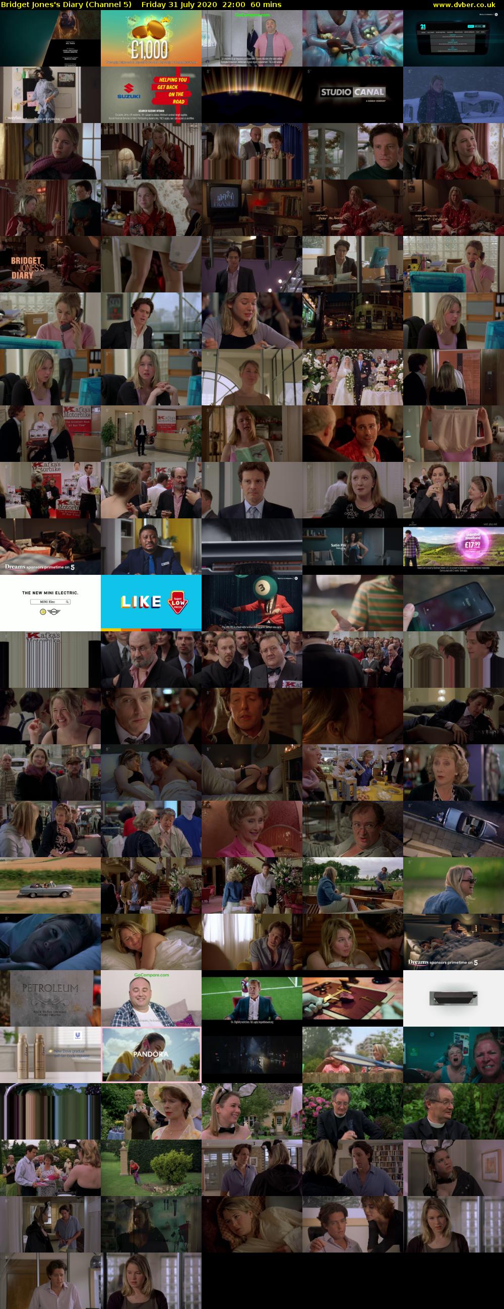 Bridget Jones's Diary (Channel 5) Friday 31 July 2020 22:00 - 23:00