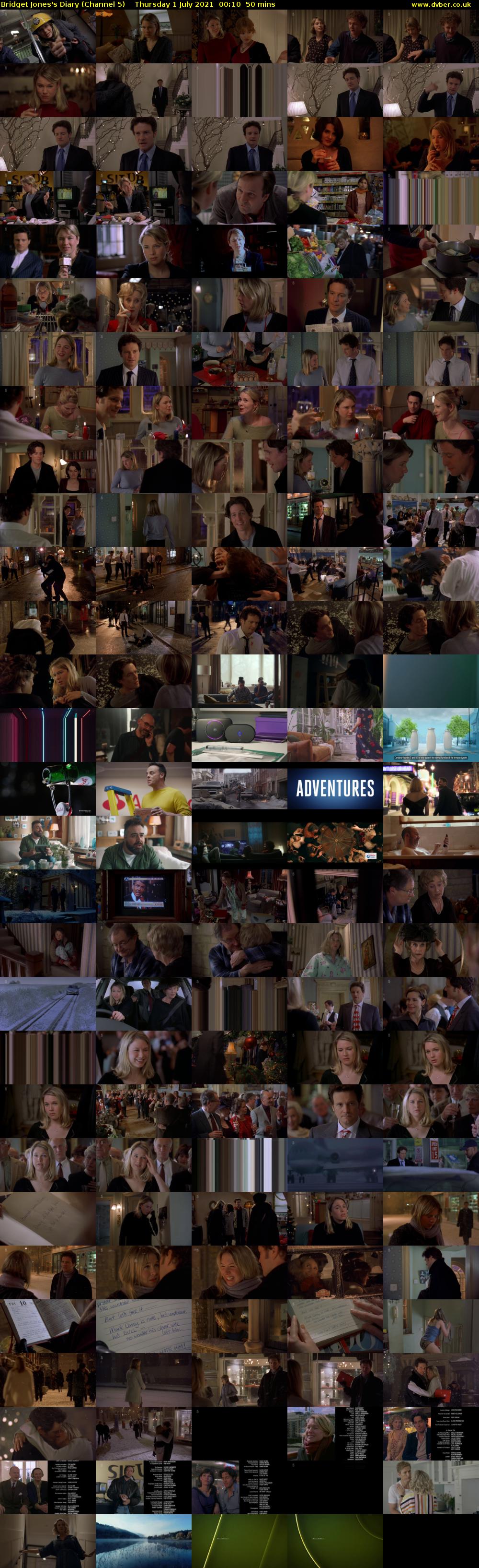 Bridget Jones's Diary (Channel 5) Thursday 1 July 2021 00:10 - 01:00