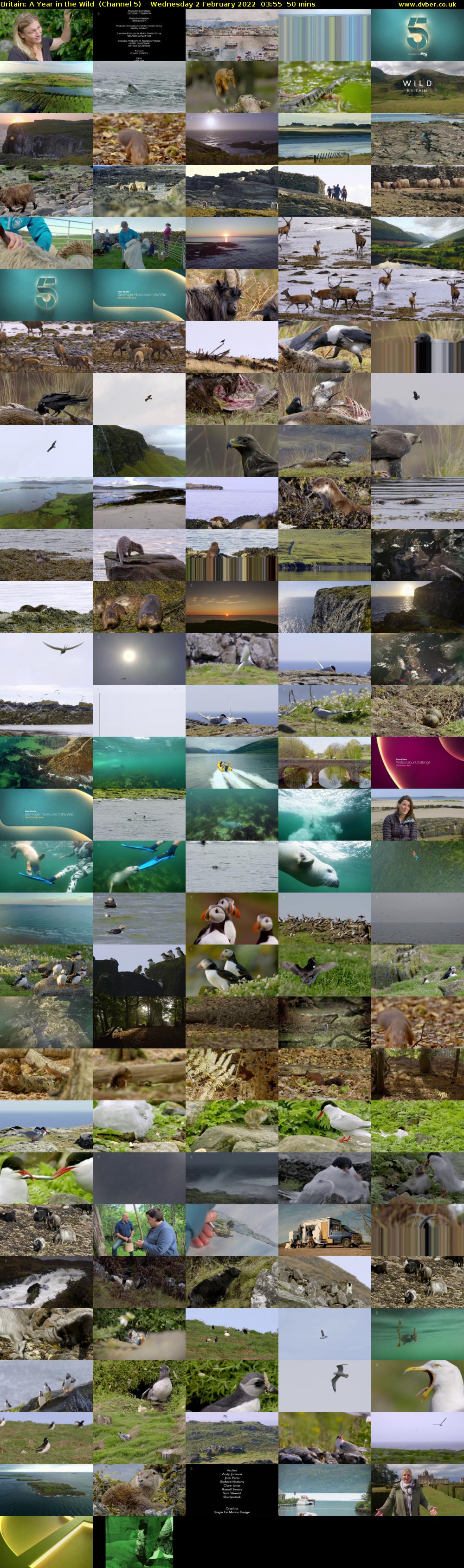 Britain: A Year in the Wild  (Channel 5) Wednesday 2 February 2022 03:55 - 04:45
