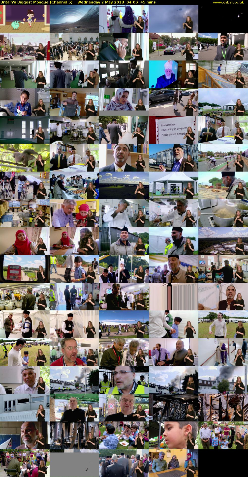Britain's Biggest Mosque (Channel 5) Wednesday 2 May 2018 04:00 - 04:45