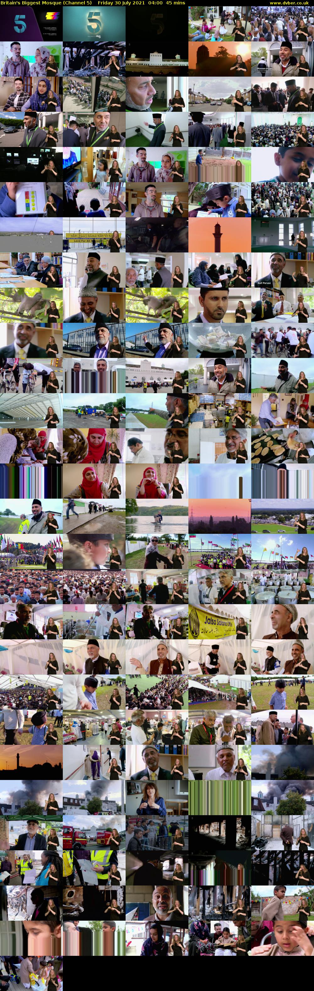 Britain's Biggest Mosque (Channel 5) Friday 30 July 2021 04:00 - 04:45