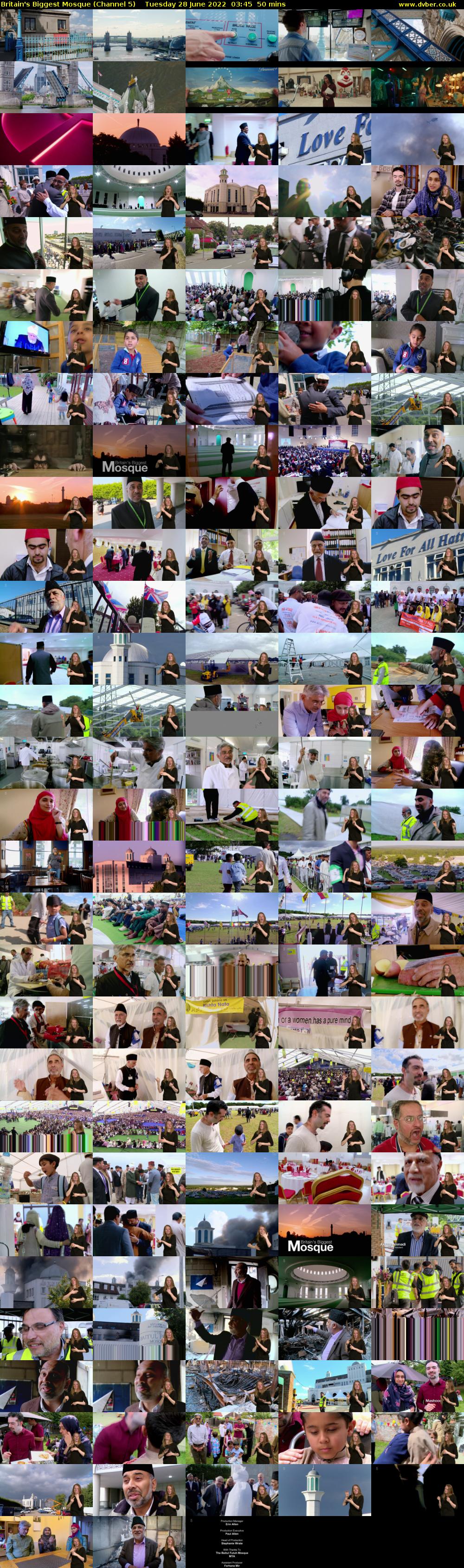 Britain's Biggest Mosque (Channel 5) Tuesday 28 June 2022 03:45 - 04:35