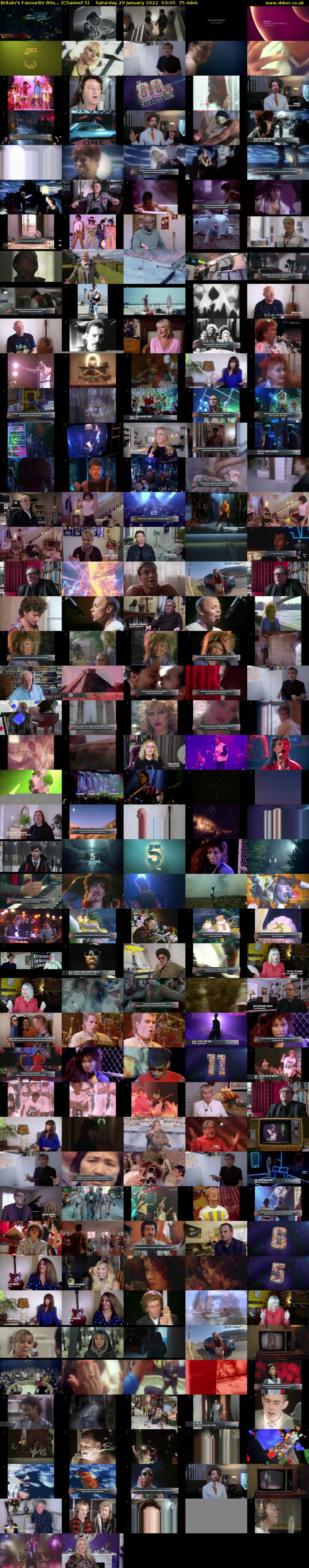 Britain's Favourite 80s... (Channel 5) Saturday 29 January 2022 03:05 - 04:20