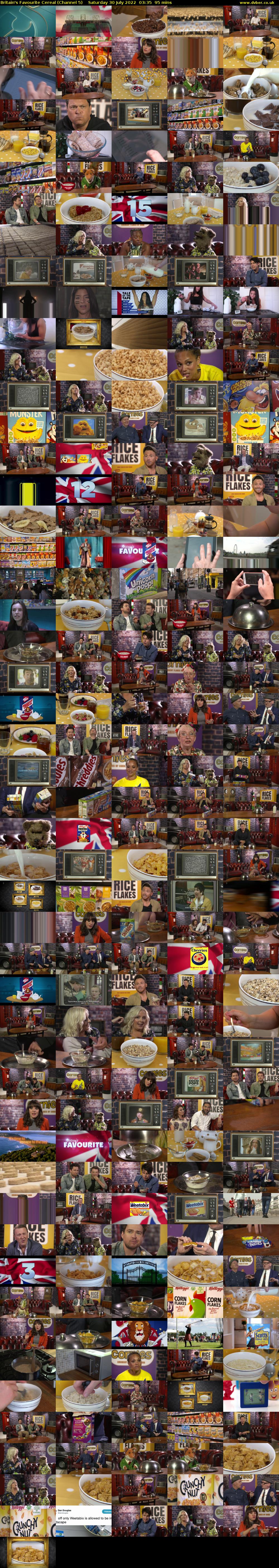 Britain's Favourite Cereal (Channel 5) Saturday 30 July 2022 03:35 - 05:10