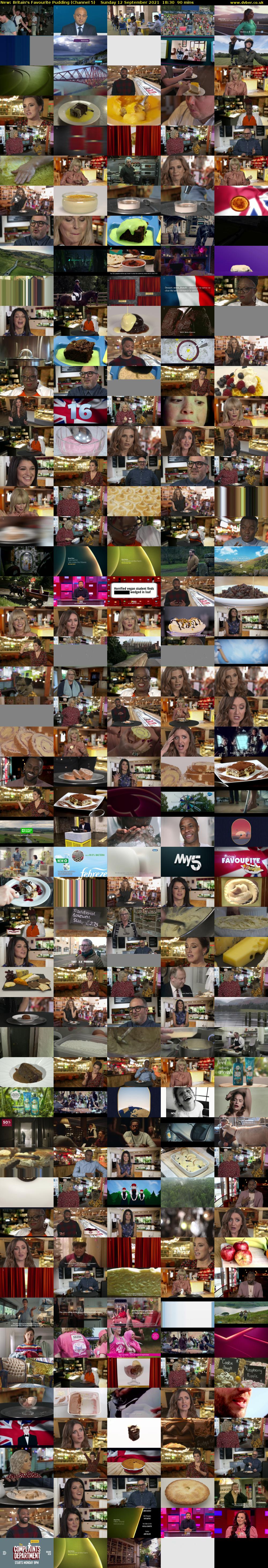 Britain's Favourite Pudding (Channel 5) Sunday 12 September 2021 18:30 - 20:00