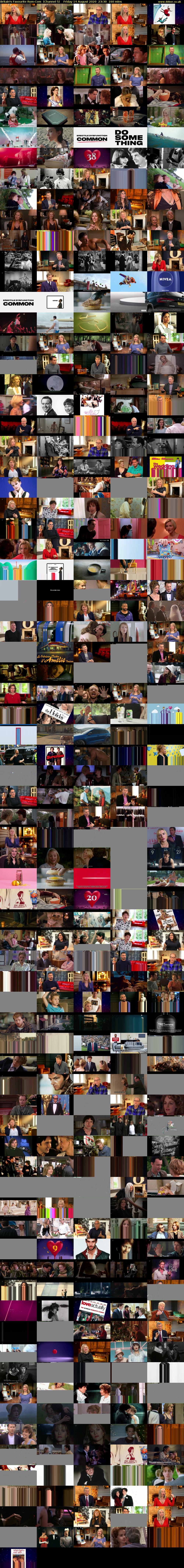 Britain's Favourite Rom-Com  (Channel 5) Friday 14 August 2020 23:30 - 02:10