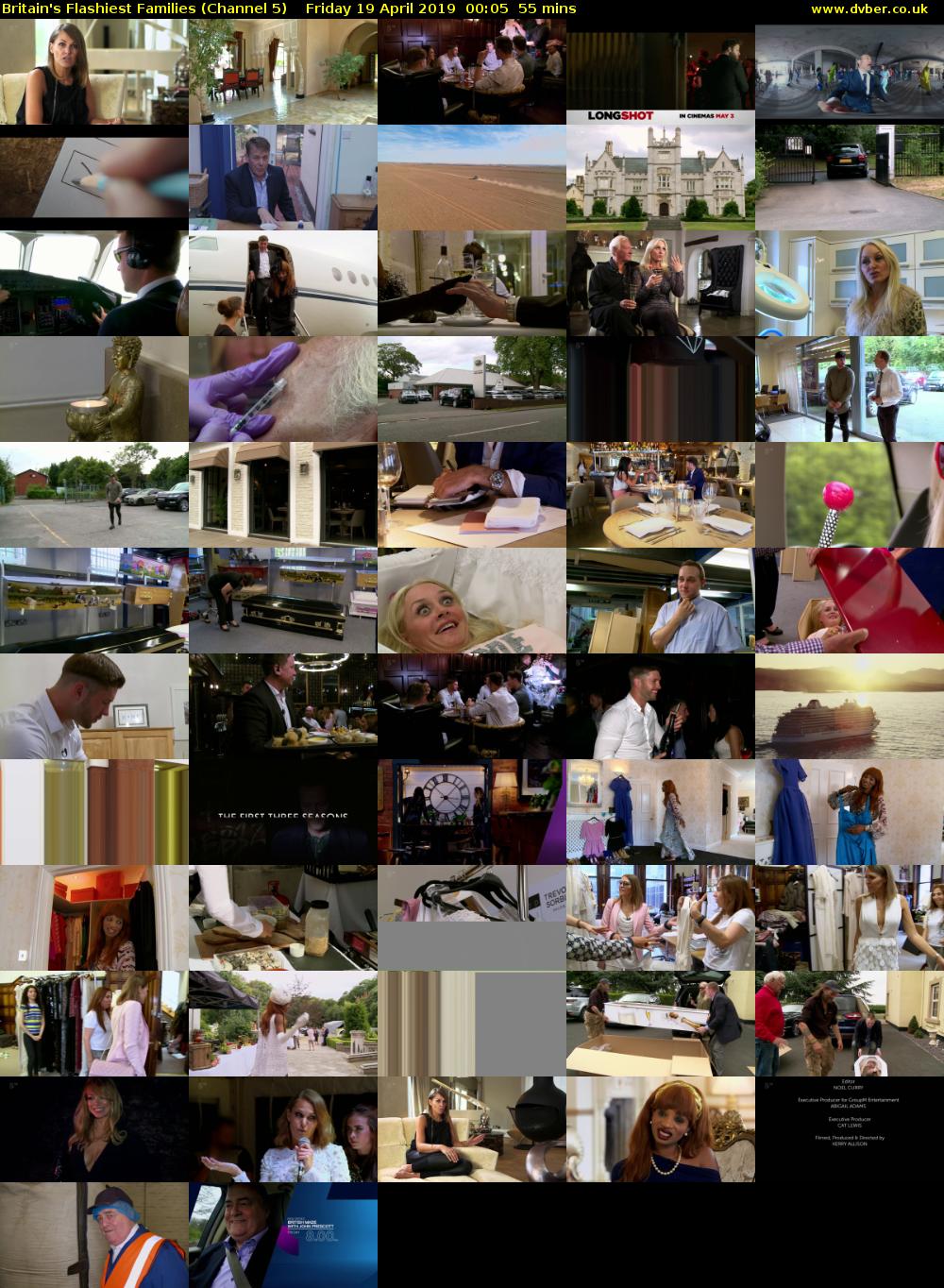 Britain's Flashiest Families (Channel 5) Friday 19 April 2019 00:05 - 01:00