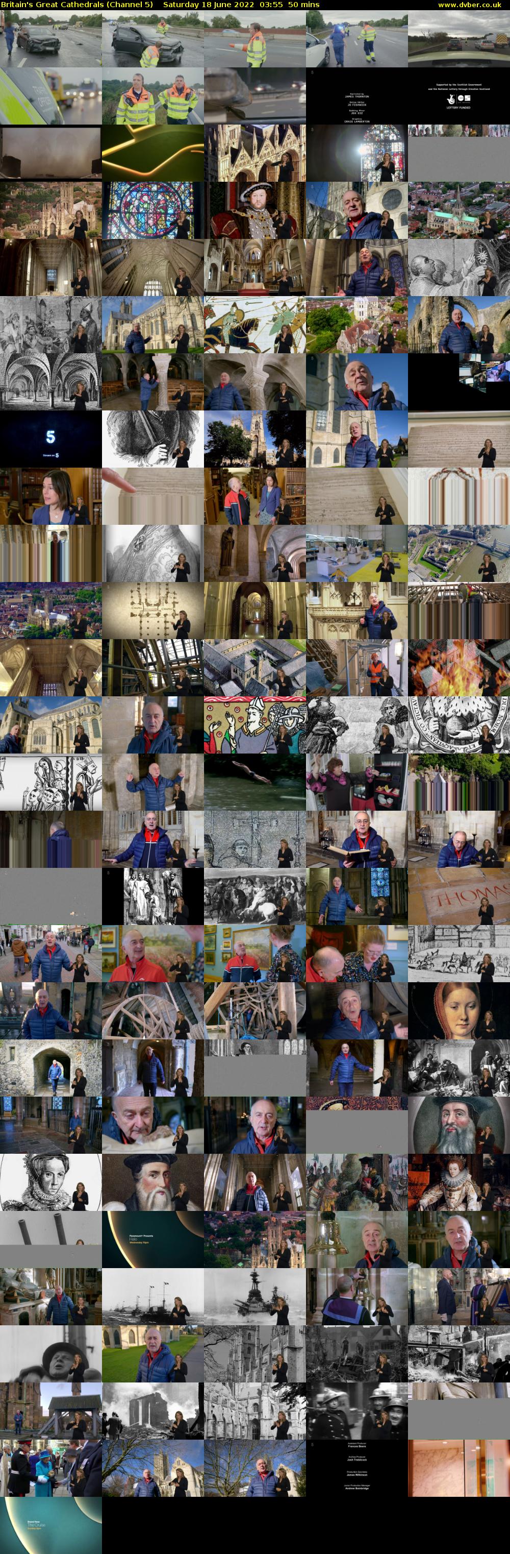 Britain's Great Cathedrals (Channel 5) Saturday 18 June 2022 03:55 - 04:45