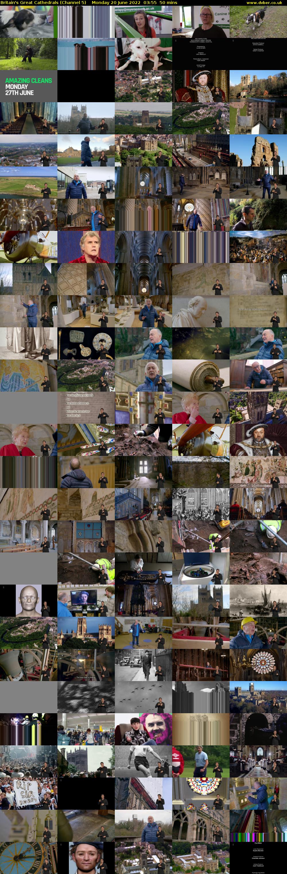 Britain's Great Cathedrals (Channel 5) Monday 20 June 2022 03:55 - 04:45