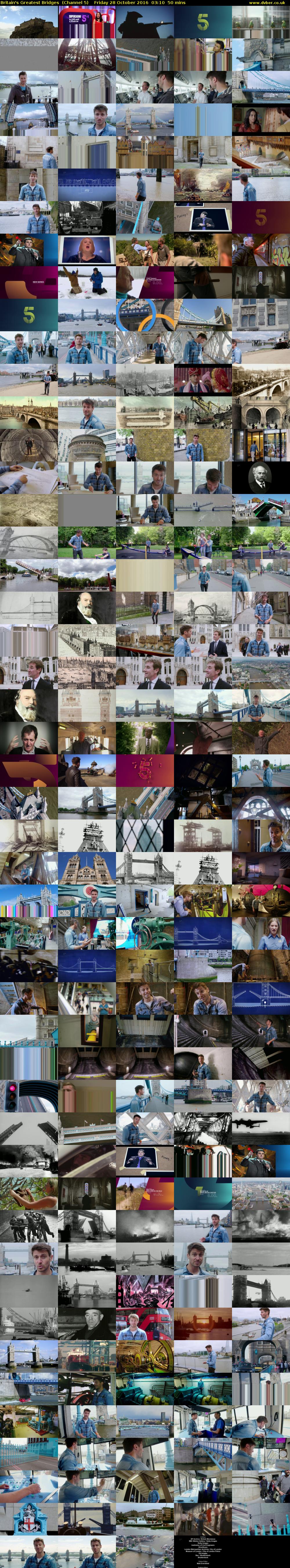 Britain's Greatest Bridges  (Channel 5) Friday 28 October 2016 03:10 - 04:00