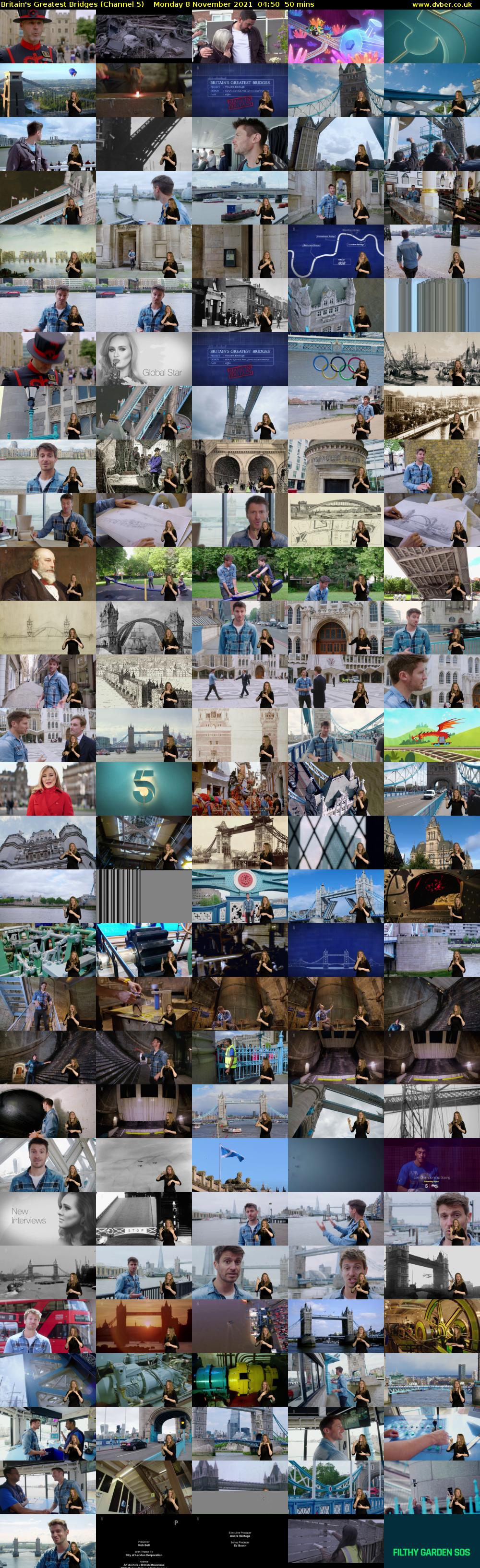 Britain's Greatest Bridges (Channel 5) Monday 8 November 2021 04:50 - 05:40