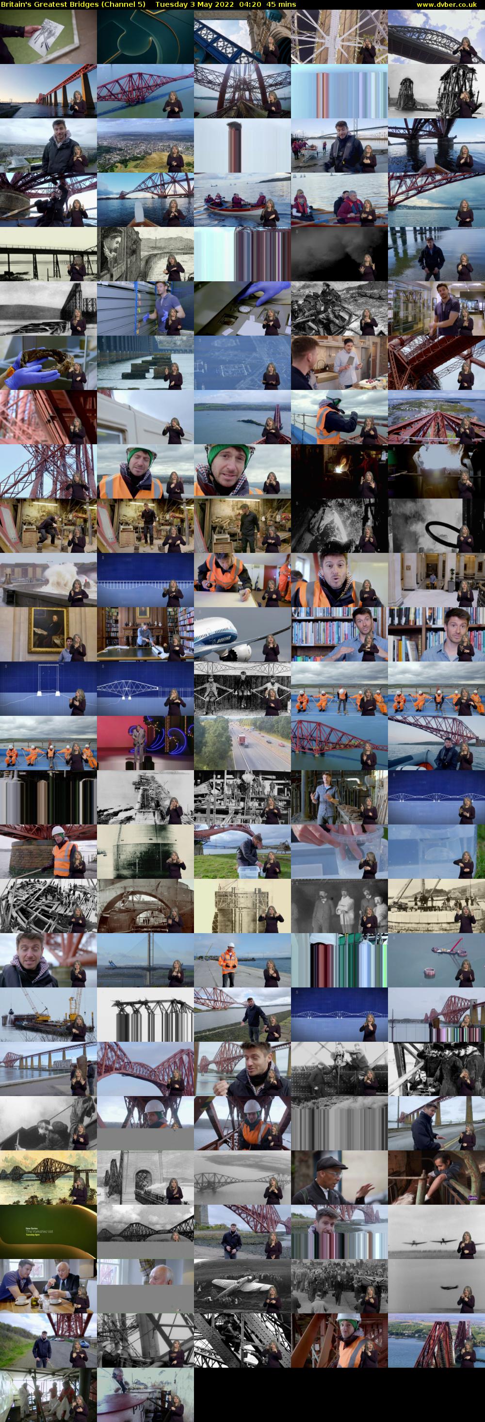 Britain's Greatest Bridges (Channel 5) Tuesday 3 May 2022 04:20 - 05:05