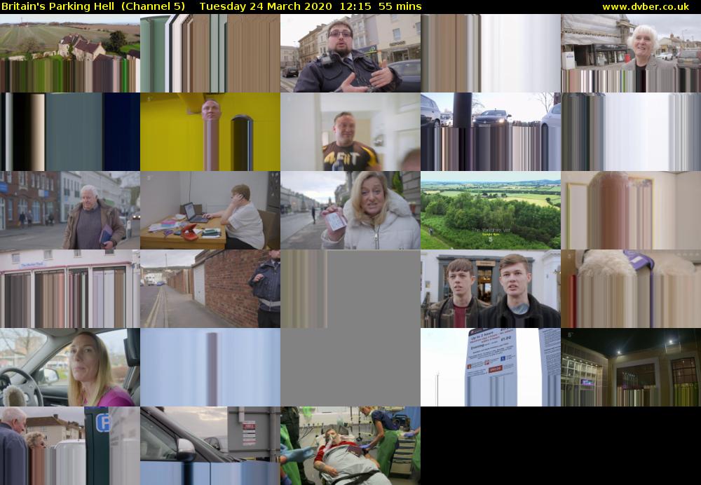 Britain's Parking Hell  (Channel 5) Tuesday 24 March 2020 12:15 - 13:10