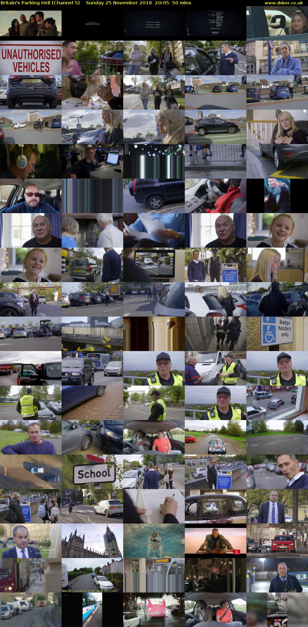 Britain's Parking Hell (Channel 5) Sunday 25 November 2018 20:05 - 20:55