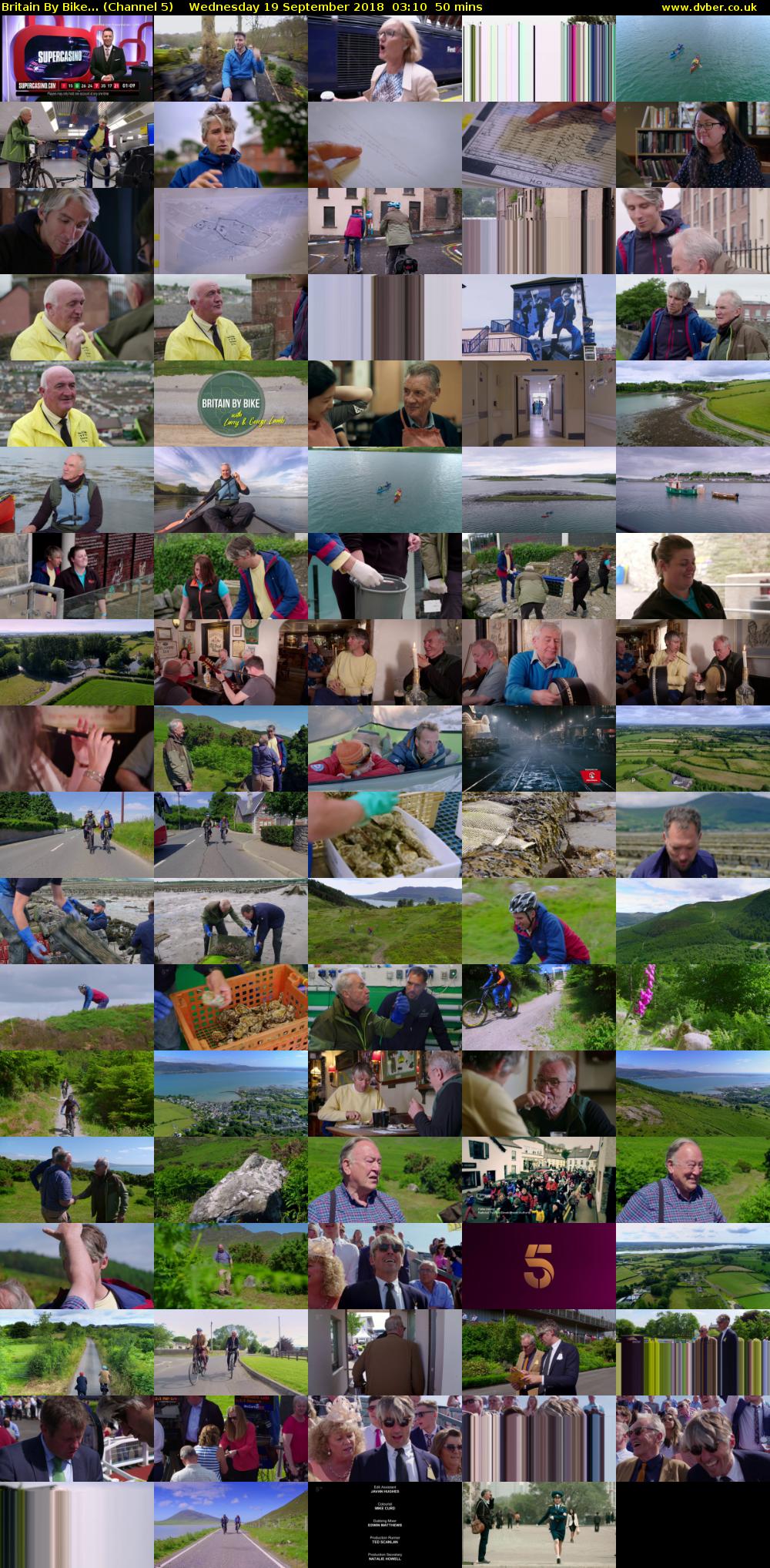 Britain By Bike... (Channel 5) Wednesday 19 September 2018 03:10 - 04:00
