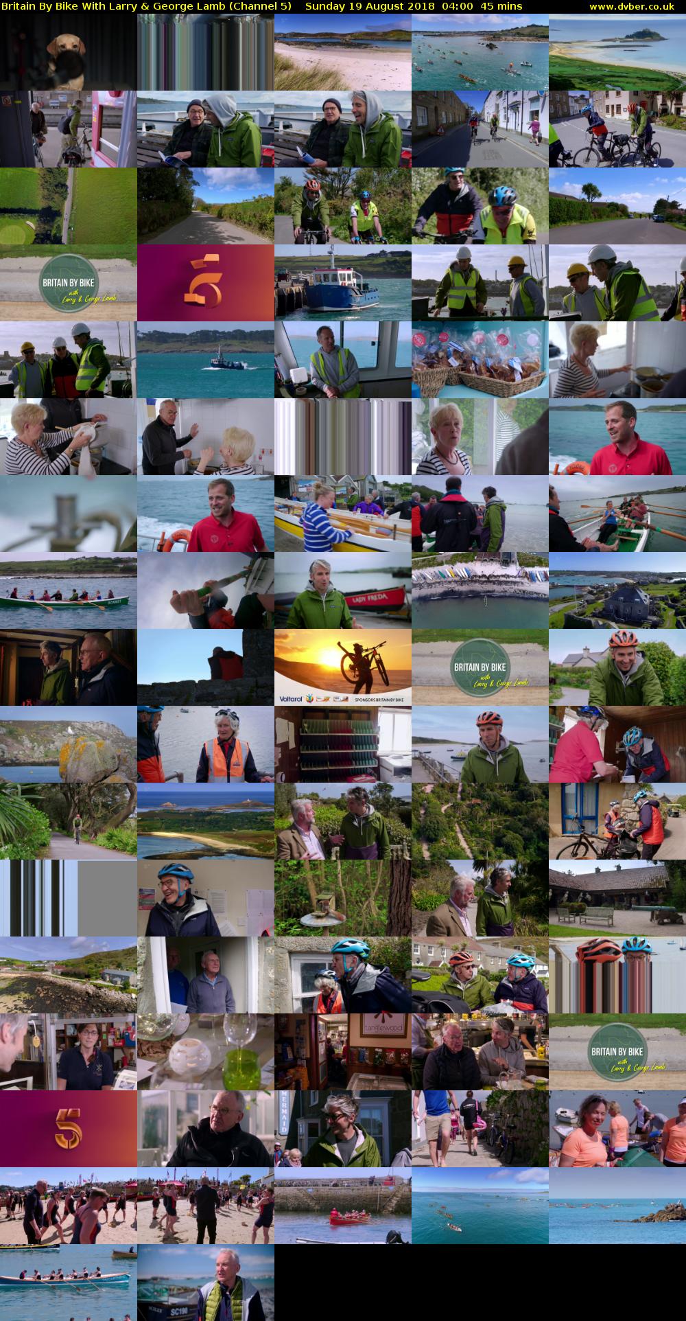 Britain By Bike With Larry & George Lamb (Channel 5) Sunday 19 August 2018 04:00 - 04:45