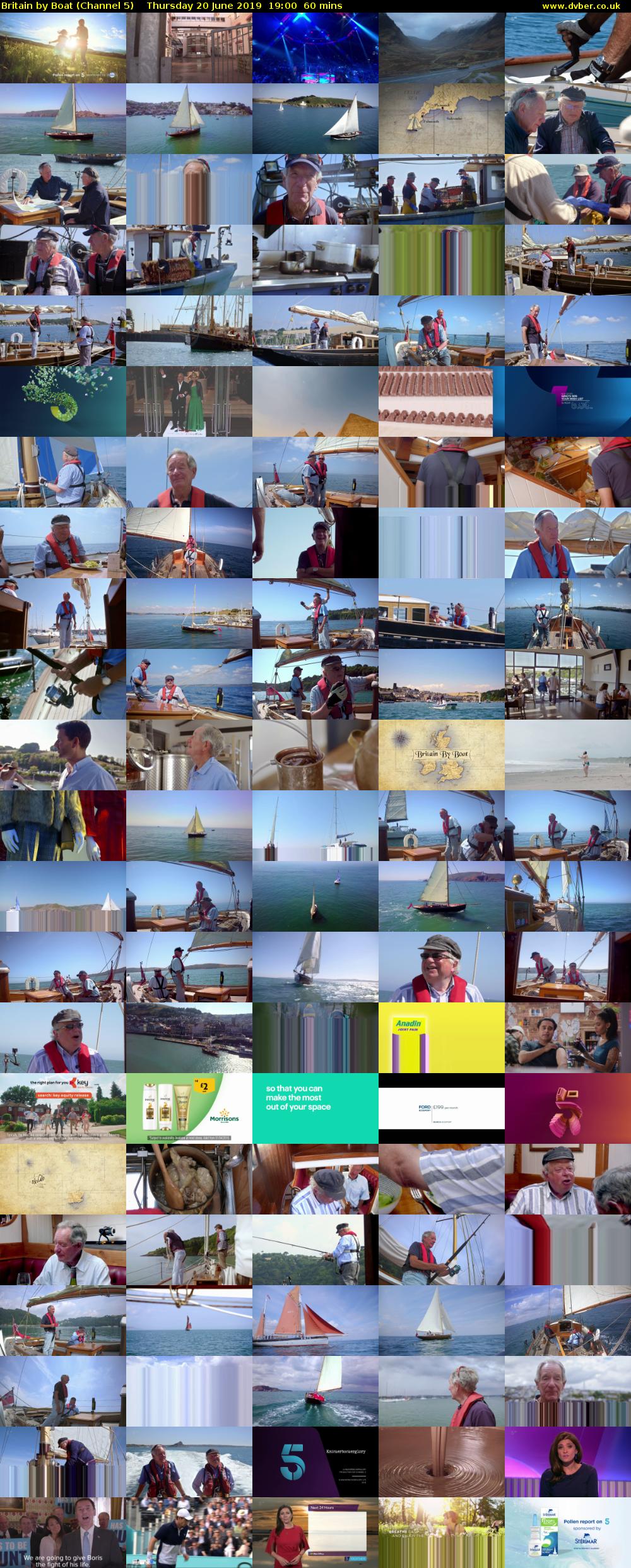Britain by Boat (Channel 5) Thursday 20 June 2019 19:00 - 20:00