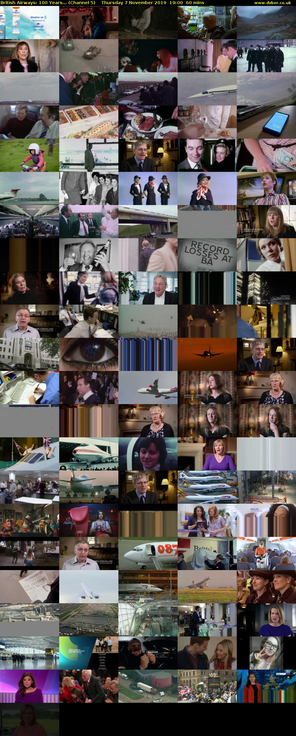 British Airways: 100 Years... (Channel 5) Thursday 7 November 2019 19:00 - 20:00