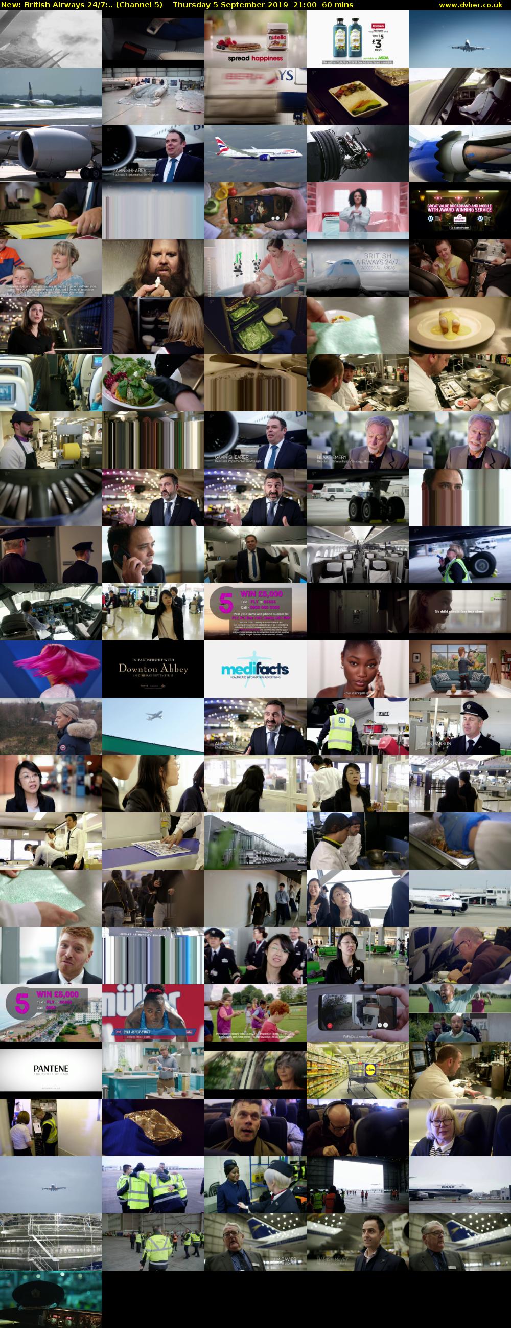 British Airways 24/7:.. (Channel 5) Thursday 5 September 2019 21:00 - 22:00