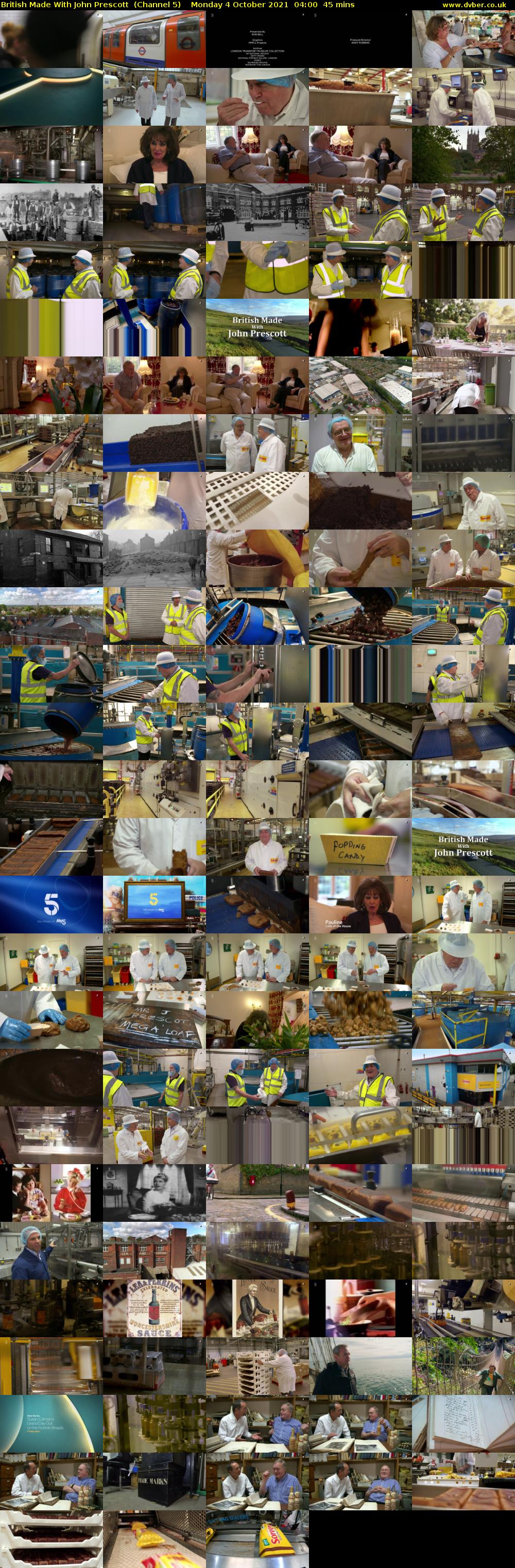 British Made With John Prescott  (Channel 5) Monday 4 October 2021 04:00 - 04:45