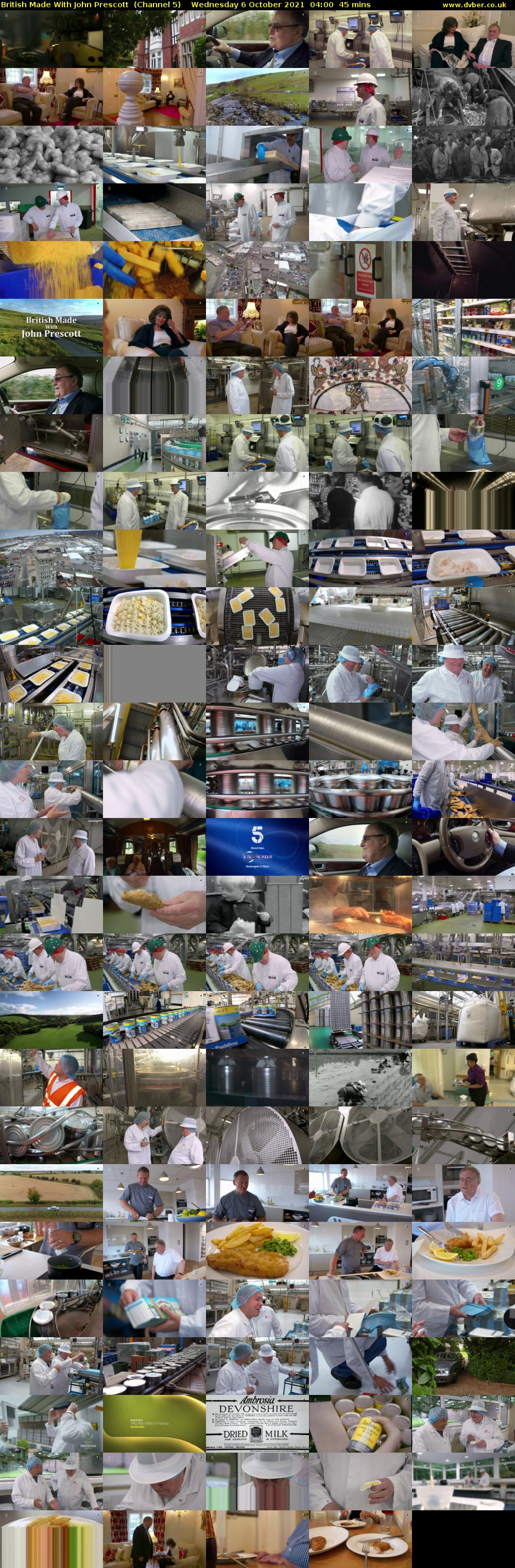 British Made With John Prescott  (Channel 5) Wednesday 6 October 2021 04:00 - 04:45
