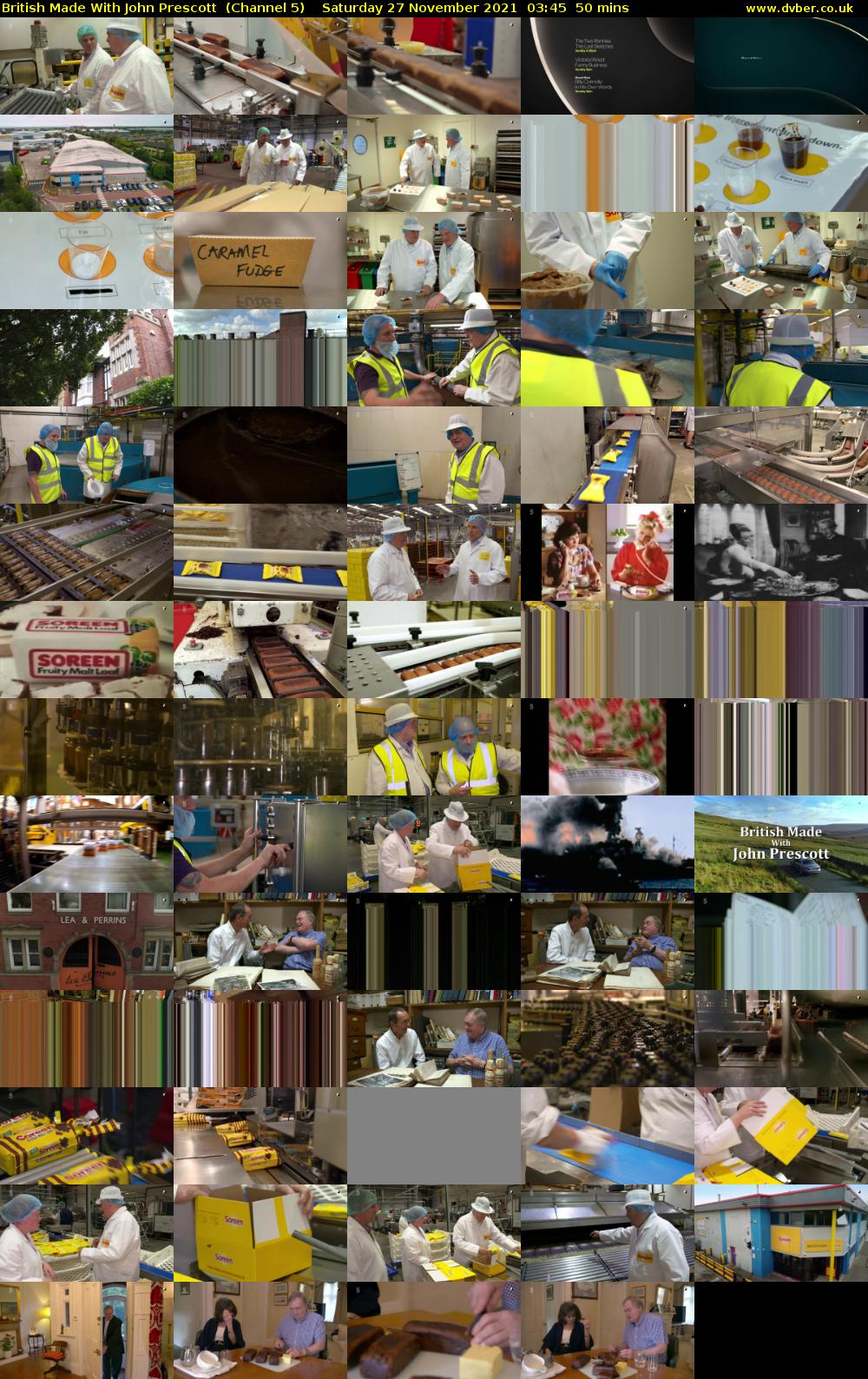British Made With John Prescott  (Channel 5) Saturday 27 November 2021 03:45 - 04:35