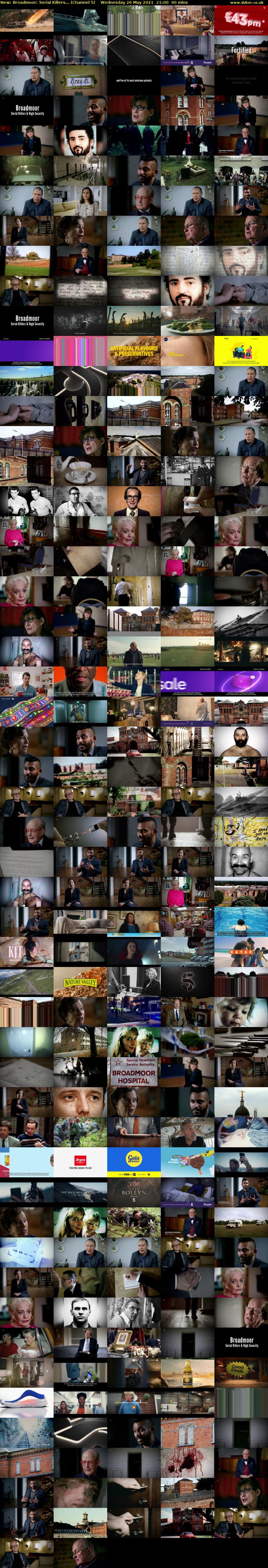 Broadmoor: Serial Killers... (Channel 5) Wednesday 26 May 2021 21:00 - 22:30
