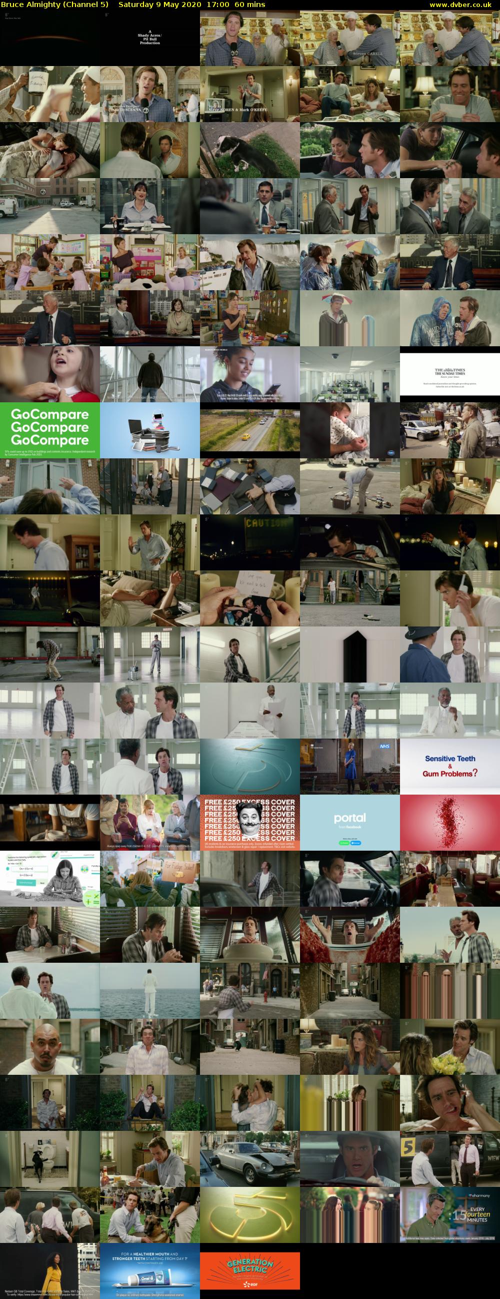Bruce Almighty (Channel 5) Saturday 9 May 2020 17:00 - 18:00