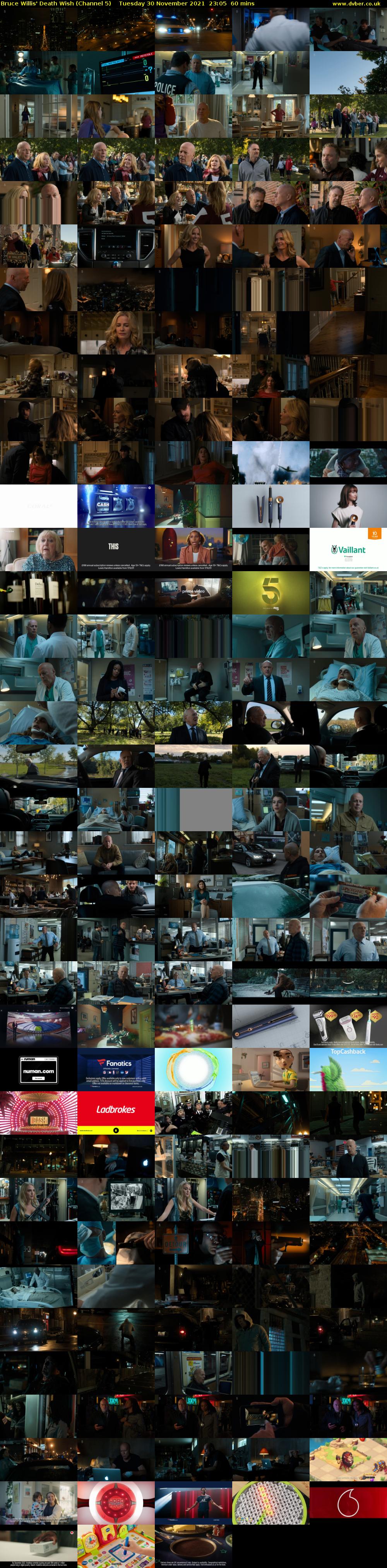 Bruce Willis' Death Wish (Channel 5) Tuesday 30 November 2021 23:05 - 00:05